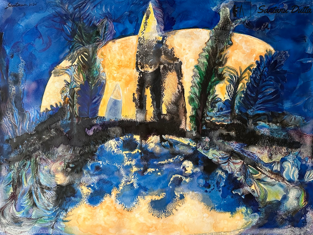 When the Moon Watches Herself